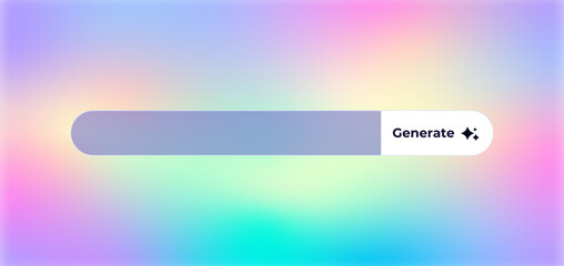 Ai progress bar showcasing a sleek generate button, perfect for artificial intelligence applications.