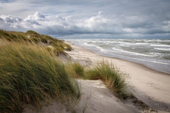 Blavand s beach in Denmark