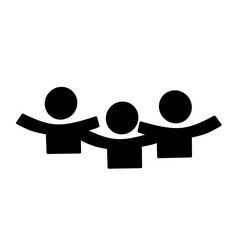 family pictogram silhouette vector