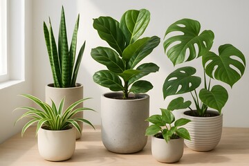 Obraz premium Enhance Your Living Space With These Beautiful And Easy To Care For Indoor Houseplants Perfect For Beginners