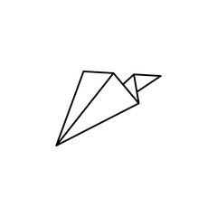 paper airplane icon in various positions