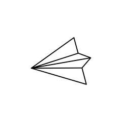 paper airplane icon in various positions