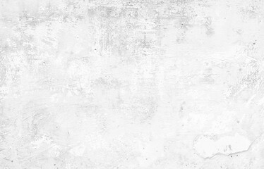 White Grunge Concrete Wall Texture Background