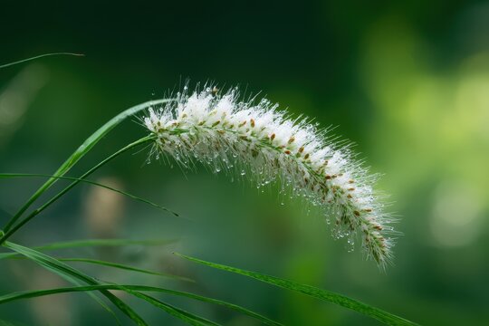 Cenchrus pedicellatus also known as cat s tail grass flower