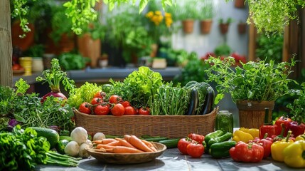 Organic Farm to Table Scene