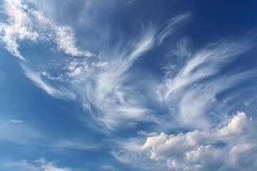 Obraz premium Clear sky with clouds