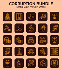 Abstract depictions of societal decay reflecting ethical breaches and systemic collapse within social constructs