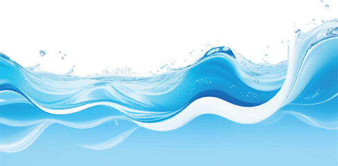 Abstract Blue and White water ocean Curve Background Template with a Modern Light Blue Gradient Design, Perfect for Posters, Brochures, Websites, and Flyers
