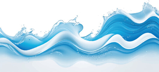 "Create stunning designs with this abstract blue and white ocean wave texture. Featuring aqua and teal tones, it's perfect for web banners and creative visuals."
