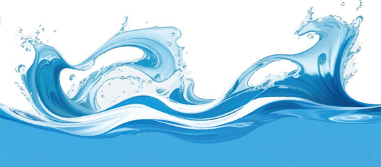 "Create stunning designs with this abstract blue and white ocean wave texture. Featuring aqua and teal tones, it's perfect for web banners and creative visuals."
