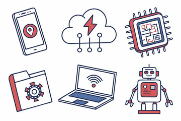 set of icons for web design