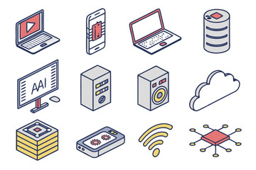 set of icons for web
