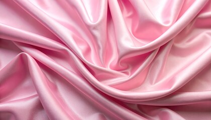Obraz premium Smooth Pink Satin Fabric Background