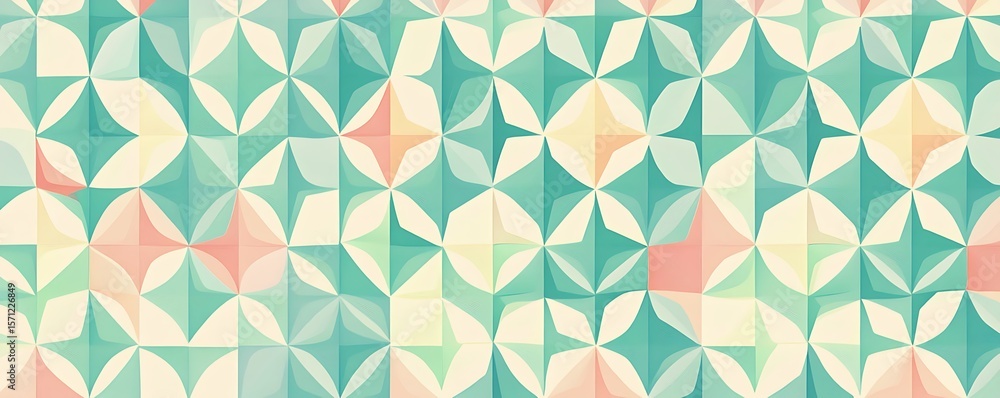Poster retro cube abstract background pattern, pastel tone. background pattern seamless geometric abstract 