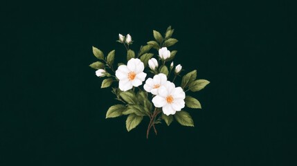 A close up of a bunch of white flowers