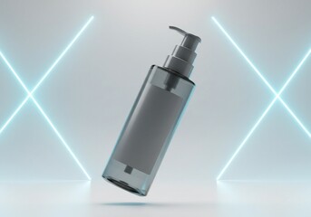 Fototapeta premium Transparent Pump Bottle Mockup for Product Presentation