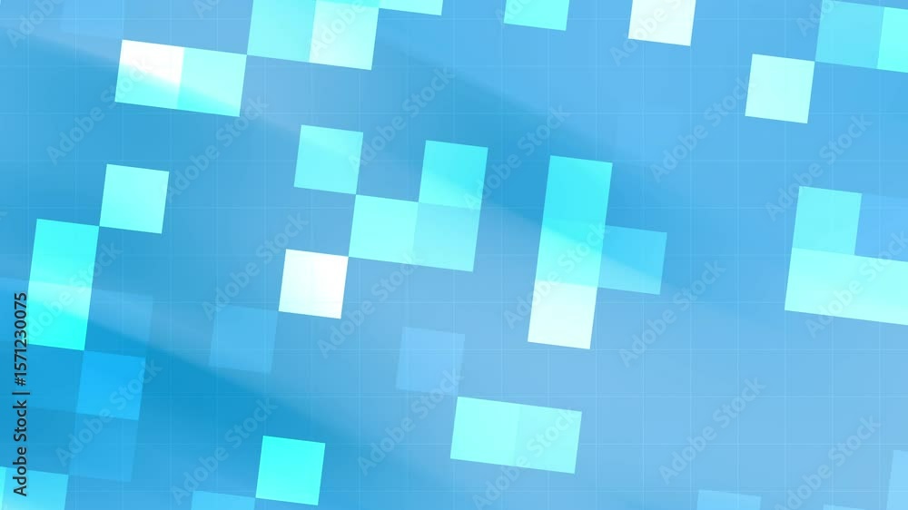 Poster abstract blue pixelated background with gradient and soft light effects. this artistic visual embodi