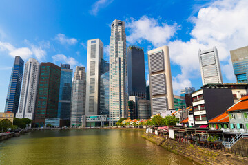 Singapore Central Business District in Southeast Asia