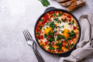 Shakshuka, traditional Jewish breakfast dish