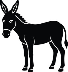 Fototapeta premium donkey on white background.eps