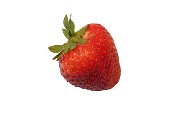 Fresh group of berries isolated on a white background.