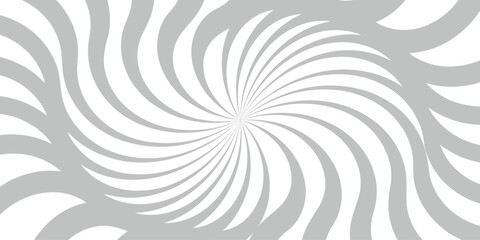 Dynamic abstract spiral design with a central focal point with wavy stripes. Hypnotic swirl radiates symmetrically sense of motion and energy.Smooth, wavy orange rays spiraling rays form symmetrical, 