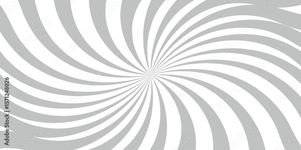 Poster dynamic abstract spiral design with a central focal point with wavy stripes. hypnotic swirl radiates