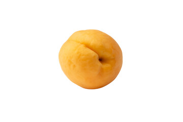 Ripe juicy orange apricots isolated on white background.