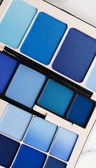 Indigo to sapphire cool gradient palette