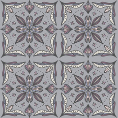 Decorative seamless pattern. A pattern of tiles
