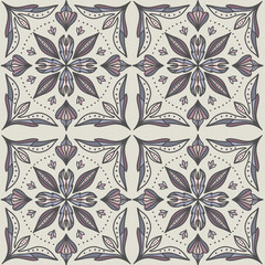Decorative seamless pattern. A pattern of tiles