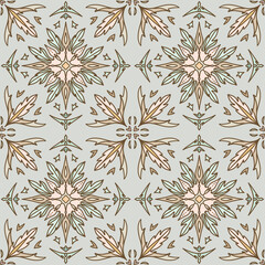 Decorative seamless pattern. A pattern of tiles