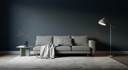 modern living room with sofa