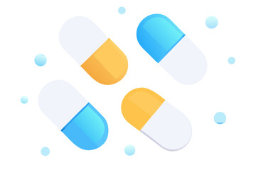 seamless background with pills