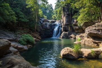Khao Yai National Park s waterfall scenery Thailand