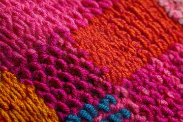Knitwear detailed texture Cozy vibrant items