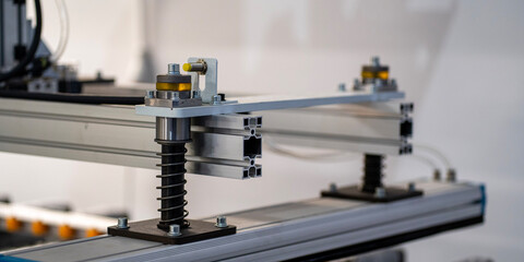 Industrial Machine Component Assembly – High-Precision Aluminum Profiles and Springs