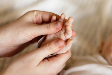 Infant Hand Massage with Gentle Finger Touch