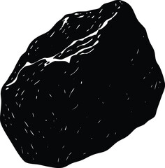 gold nugget on white background.eps