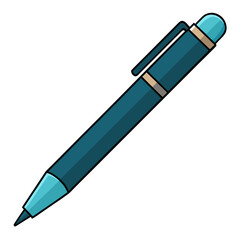 Minimal Ink Pen Vector Illustration
