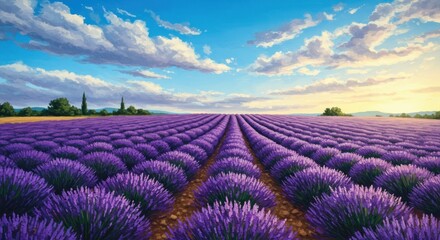 Fototapeta premium lavender field in provence france