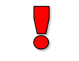 red exclamation mark symbol