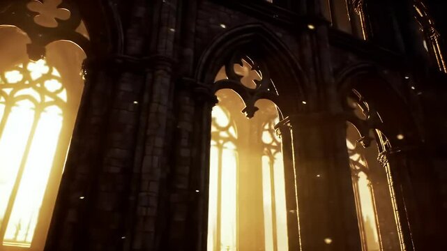 Sunrise Through Church Window