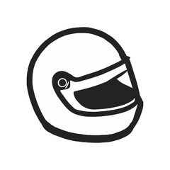 vector helmet classic illustration