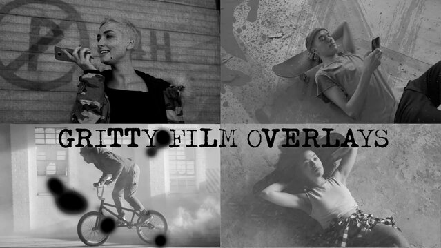 Gritty Film Overlays