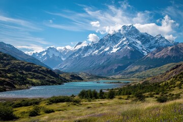 Fototapeta premium Patagonia Chile s mountains and lakes