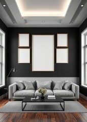 Fototapeta premium Hall of the restaurant Empty room interior design architecture blank design room