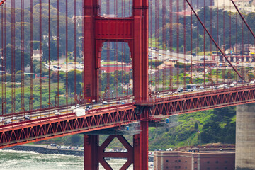 A view of The Golden Gate Brige in San Francisco, USA