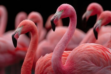 Fototapeta premium Pink wading birds