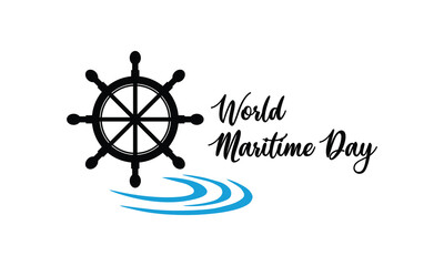 World maritime day design icon concept.